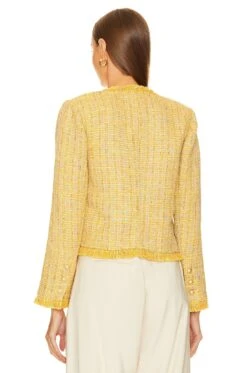 Tinlee Blazer Yellow Multi Tweed -Hot Sale Clothing Store LAGR WO191 V3