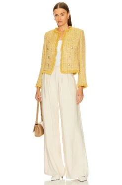 Tinlee Blazer Yellow Multi Tweed -Hot Sale Clothing Store LAGR WO191 V4