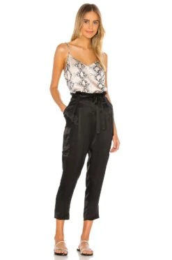 Roxy Paperbag Cargo Pant Black -Hot Sale Clothing Store LAGR WP21 V4