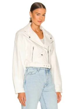 Dylan Denim Jacket White -Hot Sale Clothing Store LARX WO152 V3