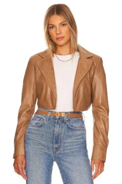 Nicia Cropped Jacket Sesame