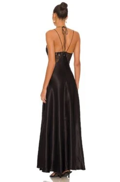 Jaegar Maxi Dress Black -Hot Sale Clothing Store LCDE WD641 V3