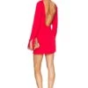 Leda Mini Dress Bright Red 1 Leda Mini Dress Bright Red -Hot Sale Clothing Store LCDE WD666 V1
