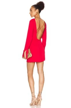 Leda Mini Dress Bright Red