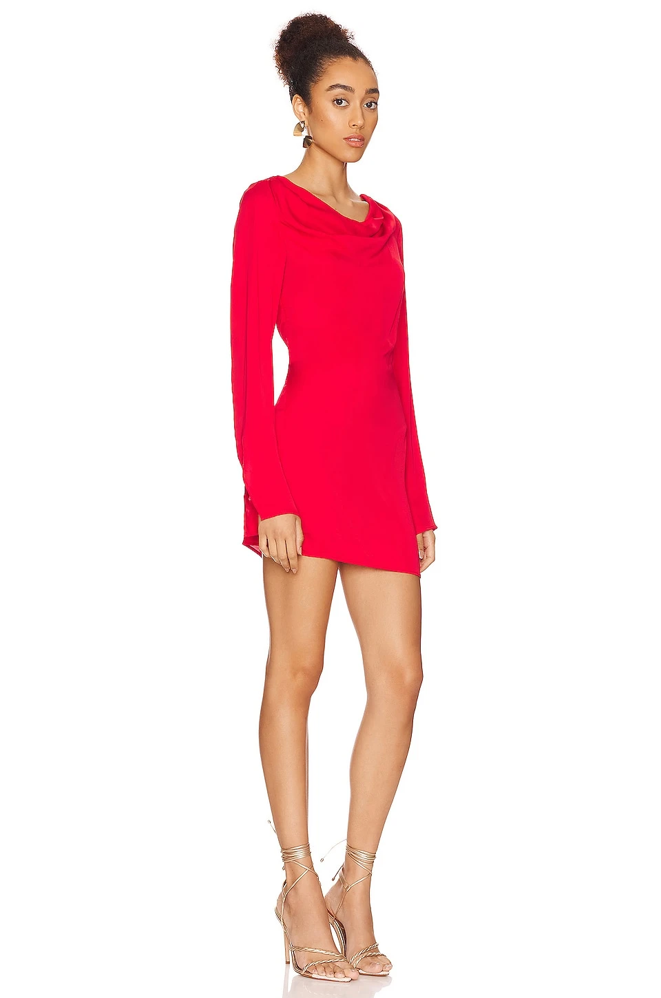 Leda Mini Dress Bright Red 5 Leda Mini Dress Bright Red - Image 3