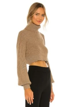 Lucia Cropped Turtleneck Olive Bark 11 Lucia Cropped Turtleneck Olive Bark -Hot Sale Clothing Store LCDE WK117 V2