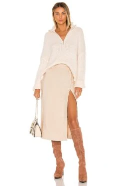 Oliver Zip Up Sweater White -Hot Sale Clothing Store LCDE WK66 V4