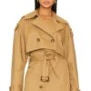 Zoey Cropped Trench Jacket Kelp 2 Zoey Cropped Trench Jacket Kelp -Hot Sale Clothing Store LCDE WO209 V1