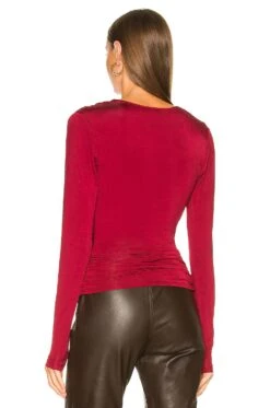 Gamel Top Burgundy -Hot Sale Clothing Store LCDE WS811 V3