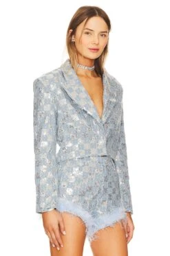 Skylar Jacket Blue -Hot Sale Clothing Store LEAX WO88 V3