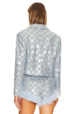 Skylar Jacket Blue -Hot Sale Clothing Store LEAX WO88 V4