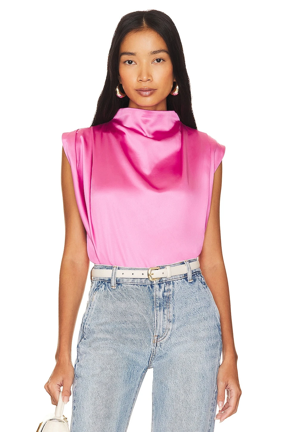 Dolly Satin Blouse Rose 3 Dolly Satin Blouse Rose