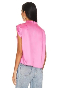 Dolly Satin Blouse Rose 8 Dolly Satin Blouse Rose -Hot Sale Clothing Store LEAX WS324 V3