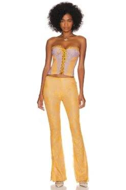 Carmen Corset Orange & Lilac -Hot Sale Clothing Store LOBR WS1 V4