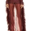 Organza High Waisted Trouser W Ostrich Merlot 2 Organza High Waisted Trouser W Ostrich Merlot -Hot Sale Clothing Store LOIN WP6 V1