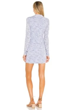 Kayce Mini Dress Marled Blue -Hot Sale Clothing Store LOVF WD2941 V3