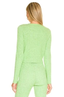 Mckenna Cardigan Marled Green 8 Mckenna Cardigan Marled Green -Hot Sale Clothing Store LOVF WK1078 V3