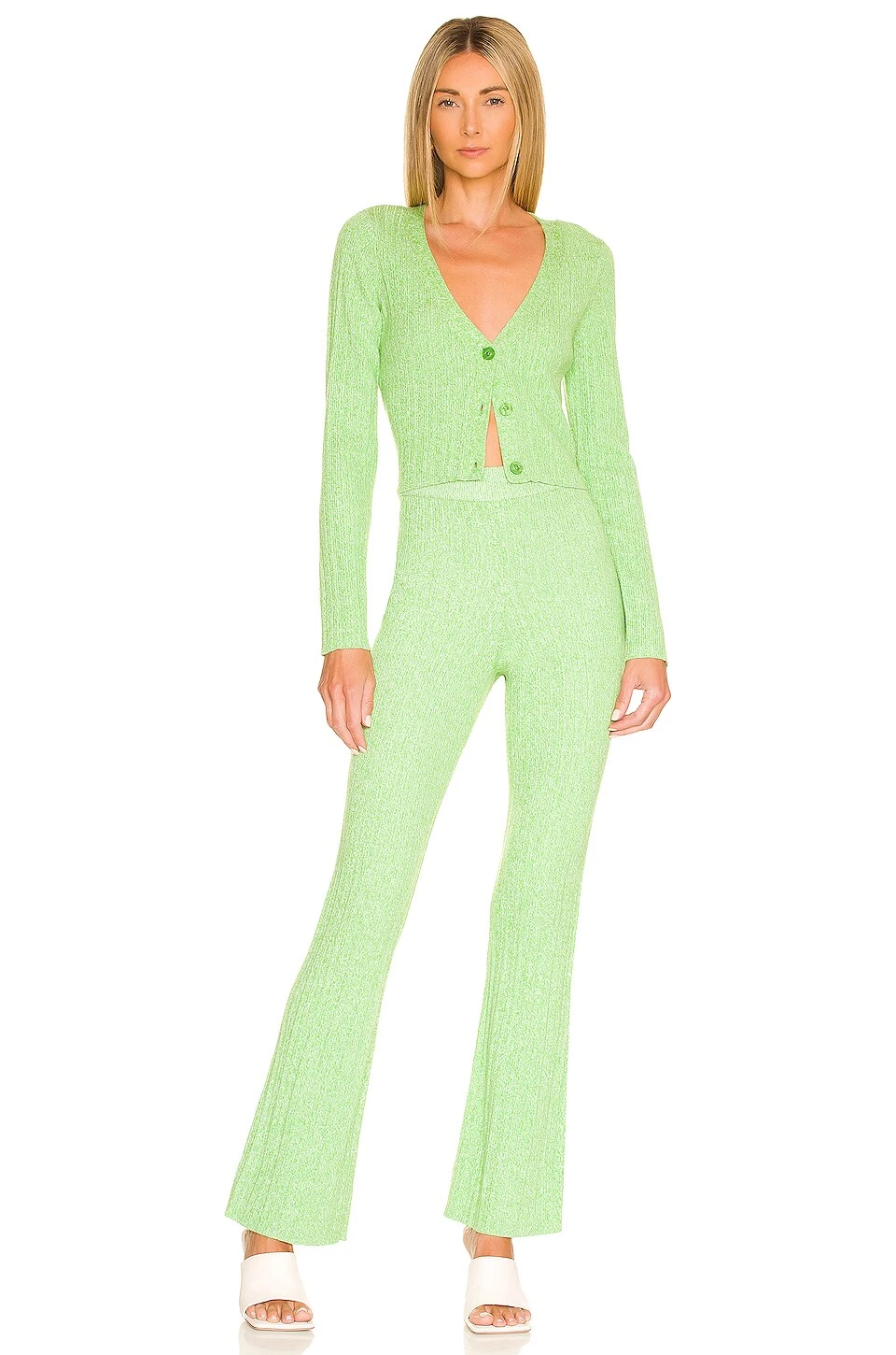 Mckenna Cardigan Marled Green 6 Mckenna Cardigan Marled Green - Image 4