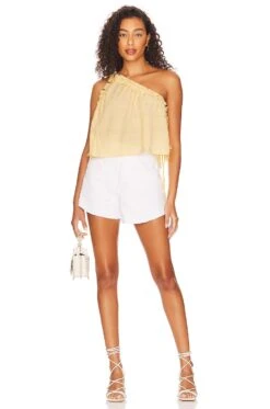 Tommy Top Lemon Yellow -Hot Sale Clothing Store LOVF WS2456 V4