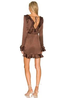 Nelly Mini Dress Brown -Hot Sale Clothing Store MALR WD1055 V3