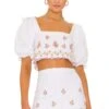 Wesley Crop Top Ivory Daydream -Hot Sale Clothing Store MALR WS715 V1