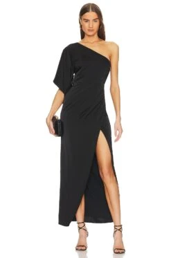 X REVOLVE Claire Maxi Dress Black