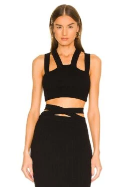 Emmaline Bandage Top Black