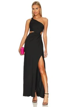 X REVOLVE Kristin Gown Black