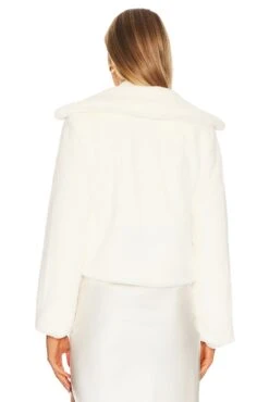 Payton Faux Fur Jacket Ivory -Hot Sale Clothing Store MOTO WO7 V4