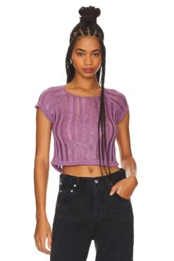 Yasmin Crop Top Purple