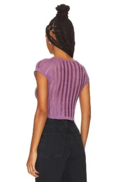 Yasmin Crop Top Purple -Hot Sale Clothing Store MOTO WS148 V3