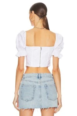 Loraine Corset Top White -Hot Sale Clothing Store MOTO WS168 V3