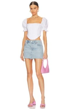 Loraine Corset Top White -Hot Sale Clothing Store MOTO WS168 V4