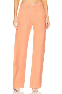 MSGM Wide Leg Jean Orange