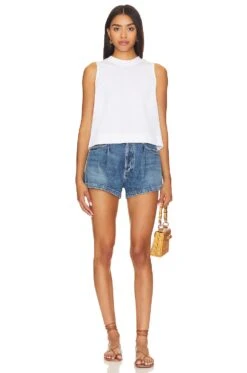 Britt Tie Back Tank White 11 Britt Tie Back Tank White -Hot Sale Clothing Store NATI WS879 V5