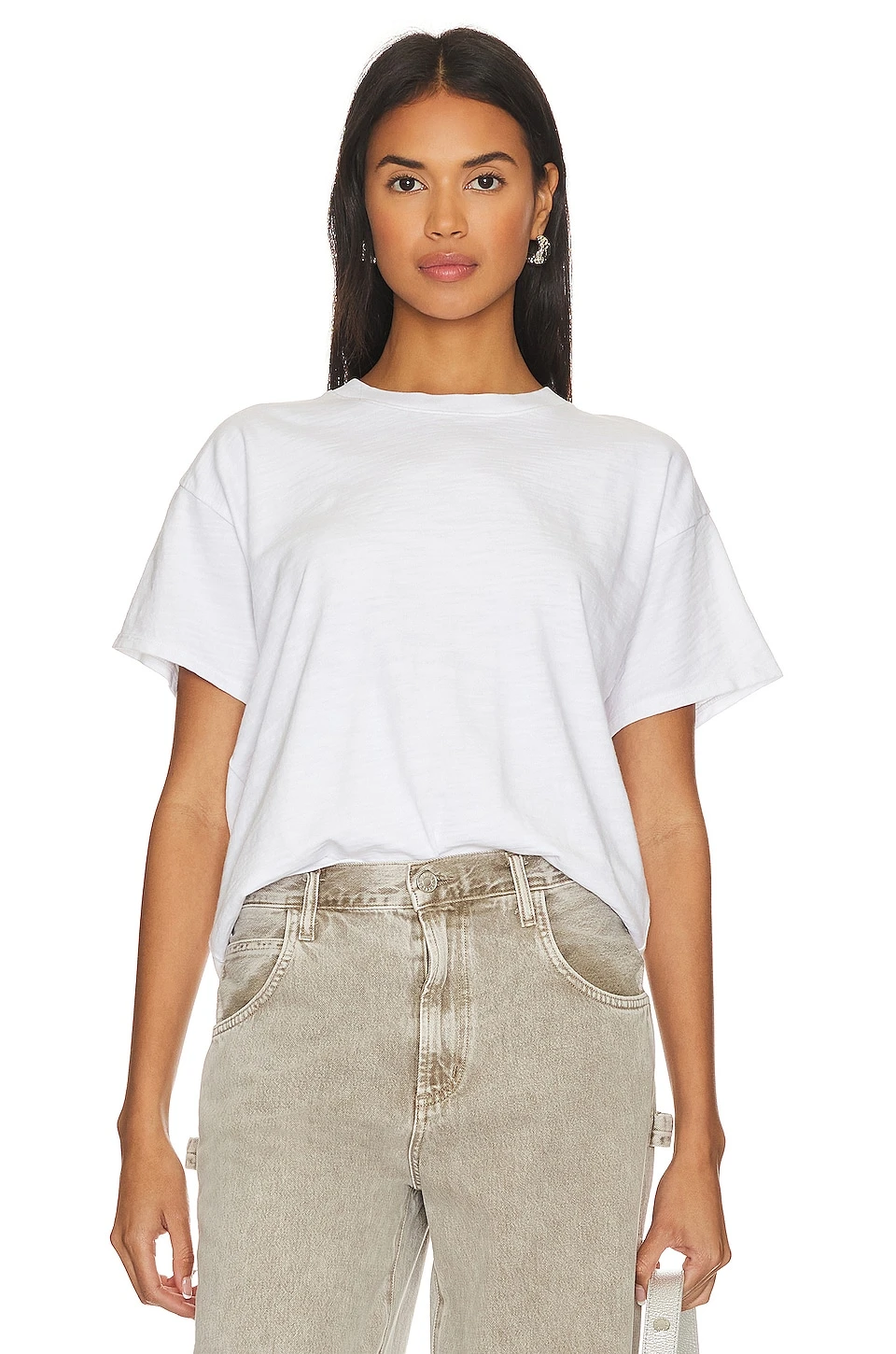 Jessa Boxy Crop Tee Optic White 3 Jessa Boxy Crop Tee Optic White