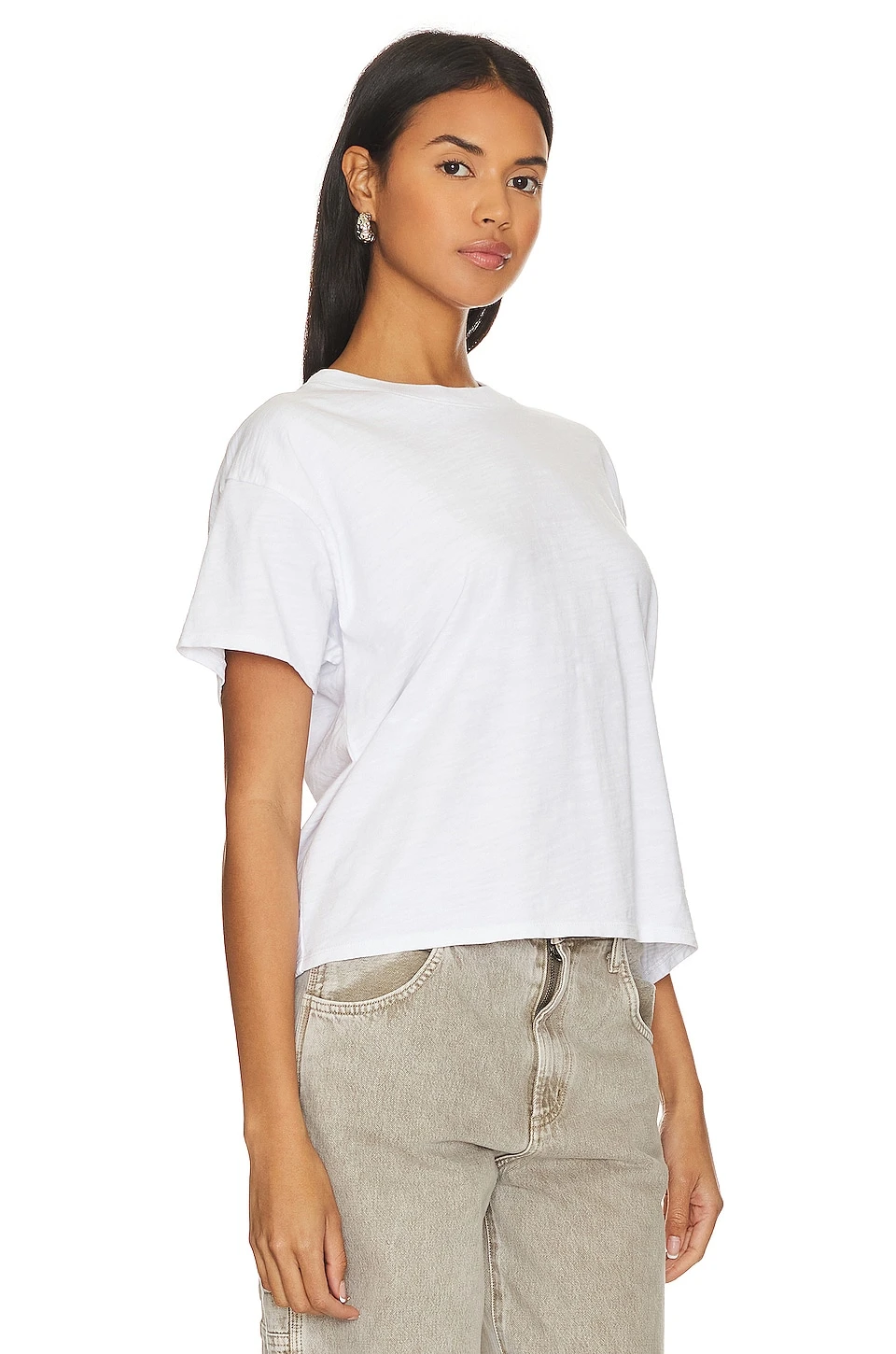 Jessa Boxy Crop Tee Optic White 4 Jessa Boxy Crop Tee Optic White - Image 2