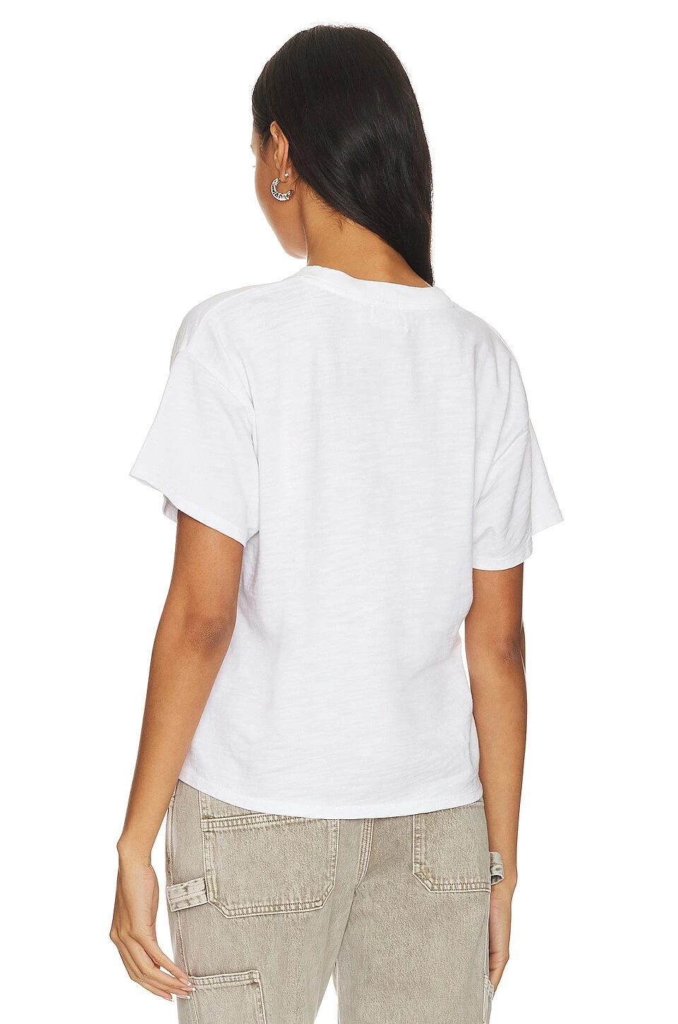 Jessa Boxy Crop Tee Optic White 5 Jessa Boxy Crop Tee Optic White - Image 3