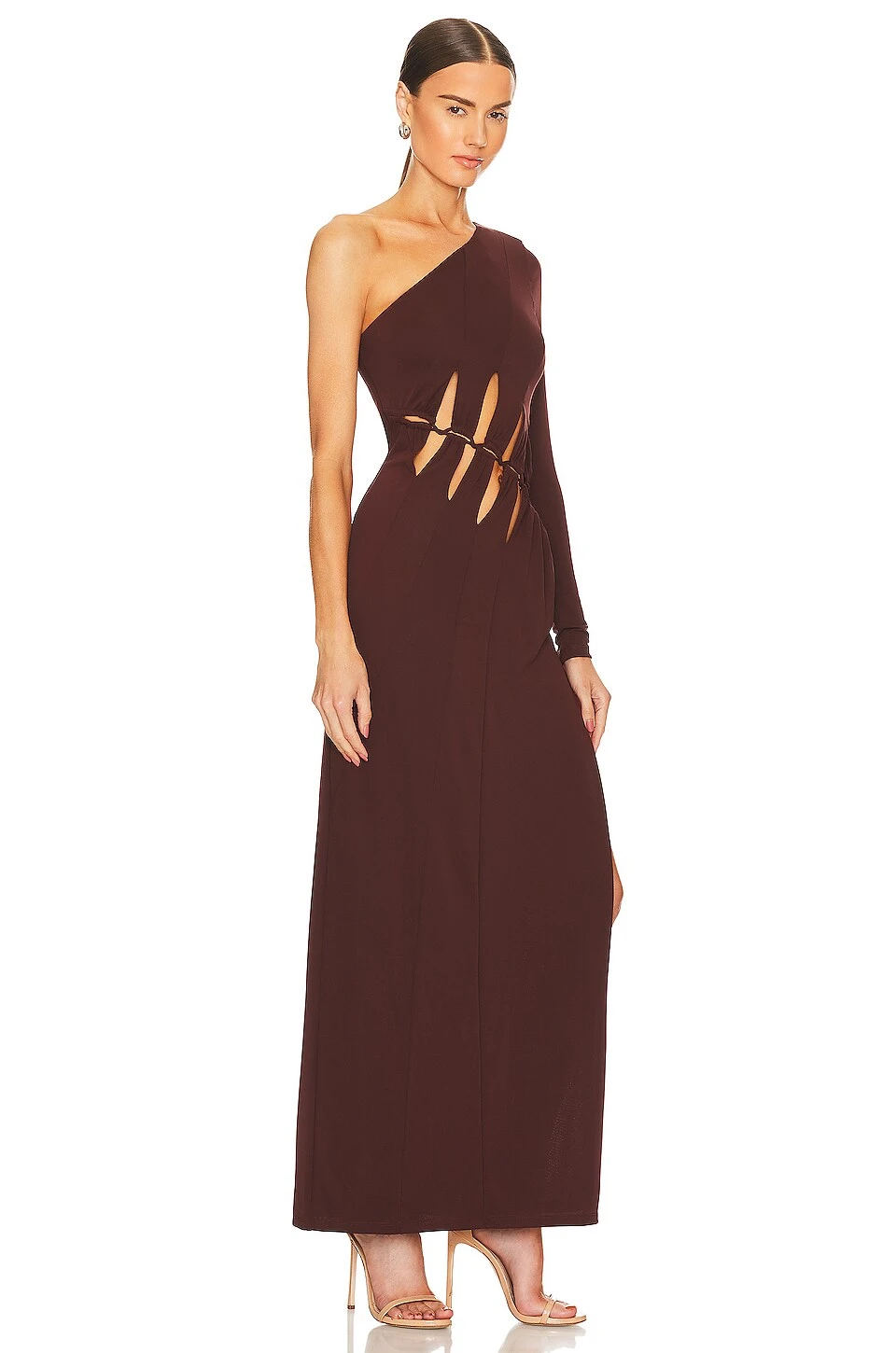 Antonia Maxi Dress Chocolate Brown 4 Antonia Maxi Dress Chocolate Brown - Image 2