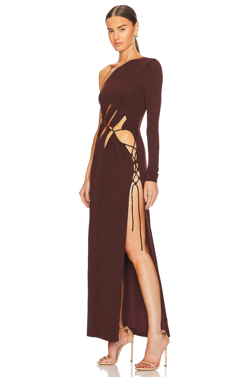 Antonia Maxi Dress Chocolate Brown 5 Antonia Maxi Dress Chocolate Brown - Image 3