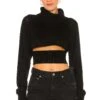Winston Cropped Turtleneck Sweater Black -Hot Sale Clothing Store NBDR WK35 V1