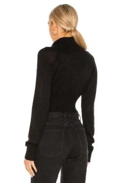 Winston Cropped Turtleneck Sweater Black -Hot Sale Clothing Store NBDR WK35 V3