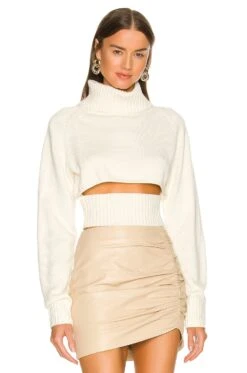 Winston Cropped Turtleneck Sweater Black -Hot Sale Clothing Store NBDR WK72 V1