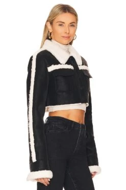 BLOUSON DOLLY Black & Ivory -Hot Sale Clothing Store NBDR WO69 V3