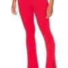 Zuri Knit Pants With Ankle Slits Red -Hot Sale Clothing Store NBDR WP183 V1