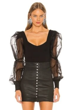 Blaine Bodysuit White -Hot Sale Clothing Store NBDR WS395 V1