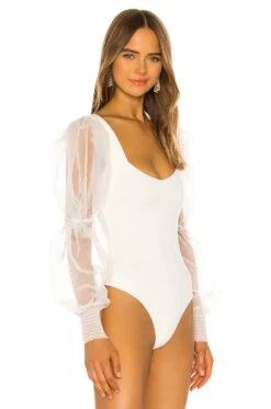 Blaine Bodysuit White -Hot Sale Clothing Store NBDR WS486 V3