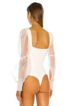 Blaine Bodysuit White -Hot Sale Clothing Store NBDR WS486 V4