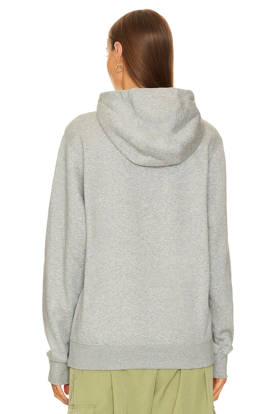 Nike Nsw Club Hoodie Grey Heather, Matte Silver, & White 5 Nike Nsw Club Hoodie Grey Heather, Matte Silver, & White - Image 3