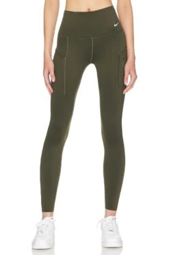 Nike High Waisted Pocket Legging Cargo Khaki